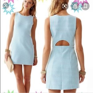 XS nautical blue and white stripe Lilly Pu…